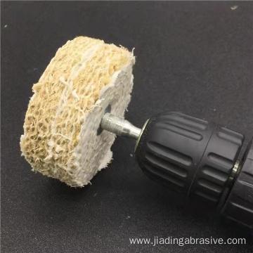 Sisal polishing buffing wheel for polishing steel